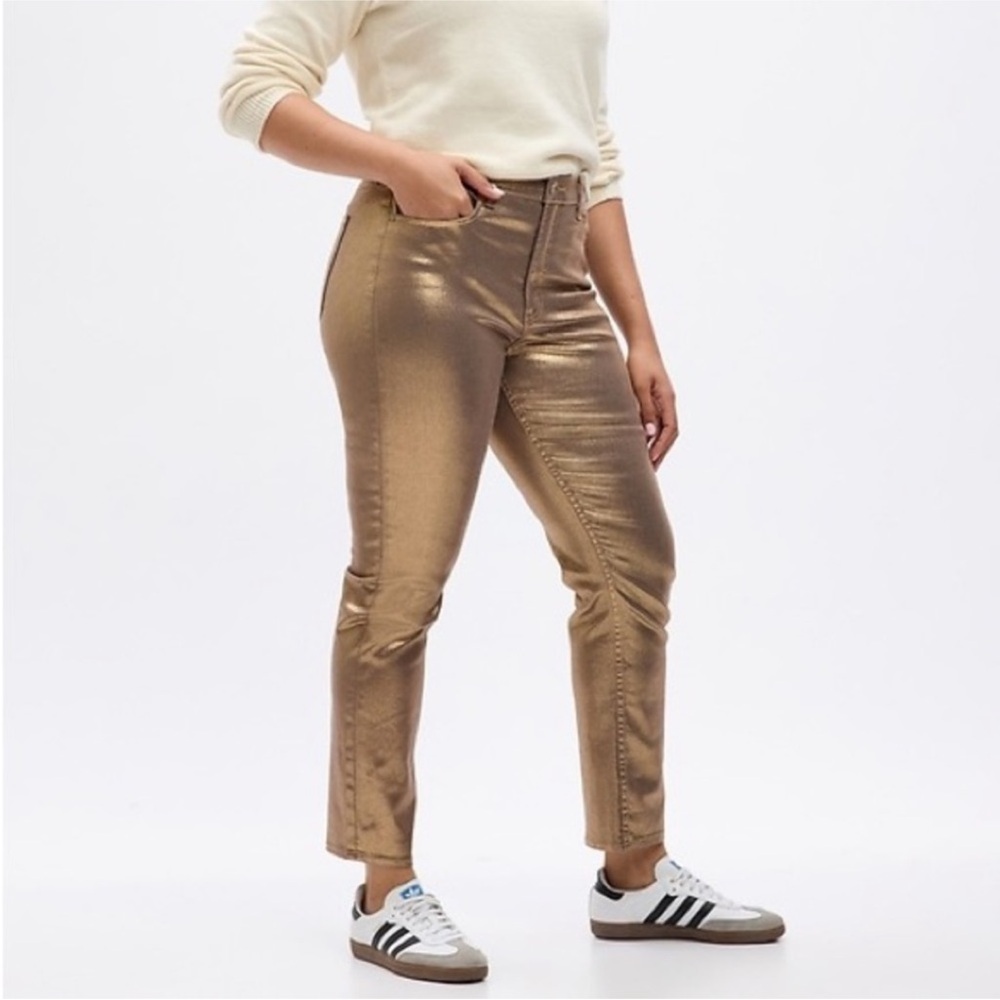 GAP High Rise Vintage Slim Gold Ankle Jean 27P NWT